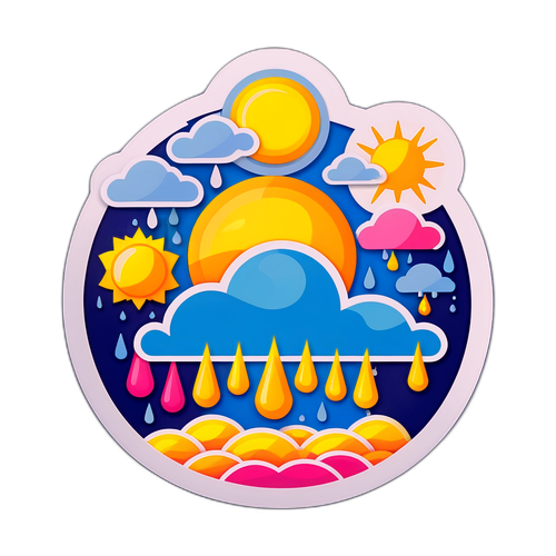 מפה אמנותית של מזג האוויר