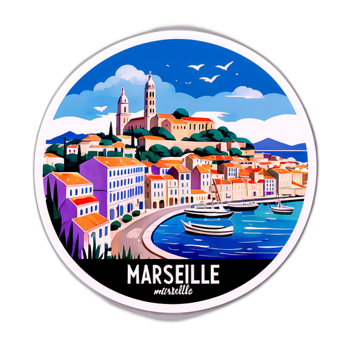 Marseille w akwareli