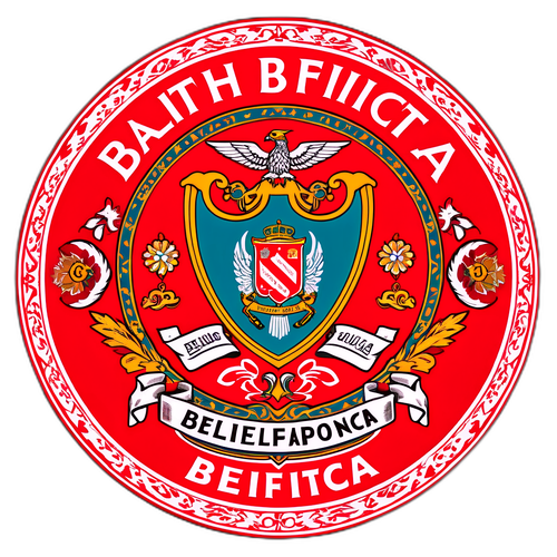 Стікери з логотипом Бенфіки, оформлені як антикварний килим