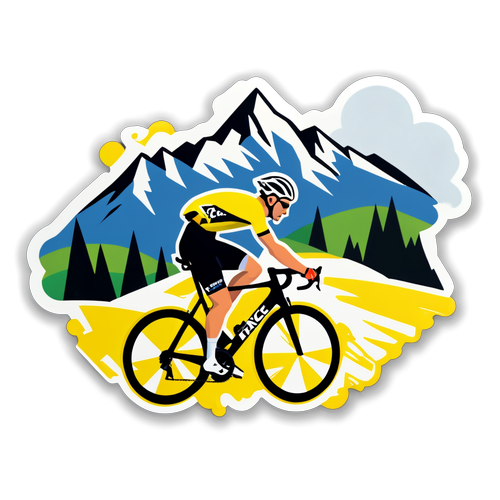 Éblouissant ! Le Sticker Dynamique de Tadej Pogacar qui Va Élever Votre Passion Pour le Cyclisme!