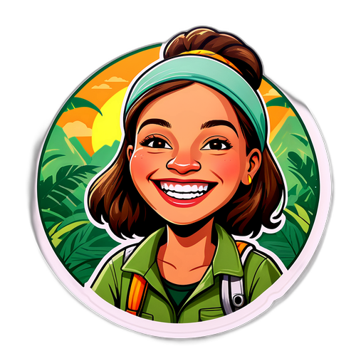 Sonja Zietlow Dschungelcamp Aufkleber