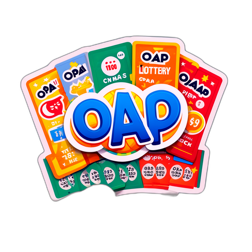 Αυτοκόλλητο OPAP με γραφικά τυχερών κουπονιών