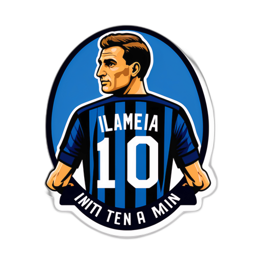 Vintage Inter Milan Fußballtrikot Sticker