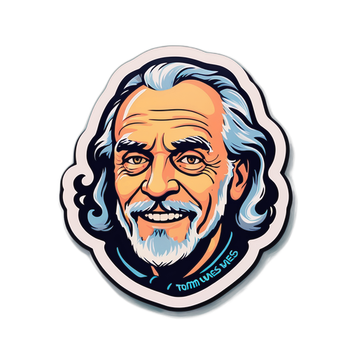 Sticker met Tom Waes' Iconische Quote