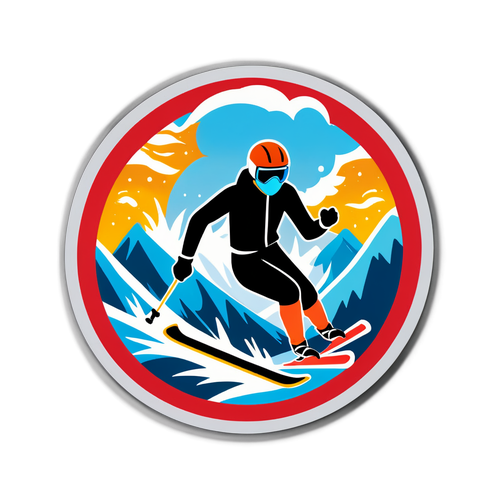 Winter Sports Safety Sticker