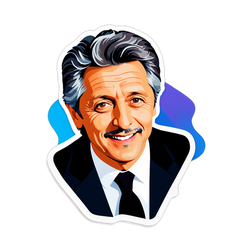 Autocollant vibrant d'Antoine de Caunes