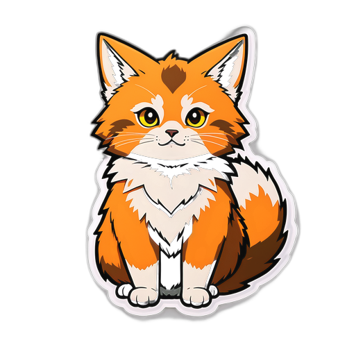 シンプルで印象的なデザインのキツネのキャラクター