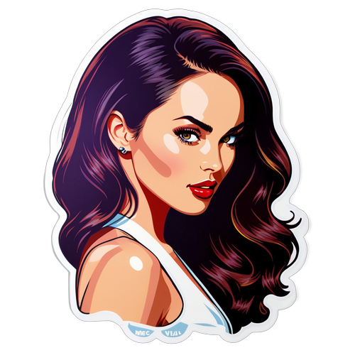 Megan Fox: Glamour, Film și Modă – Stickerul Care Te Va Inspira!