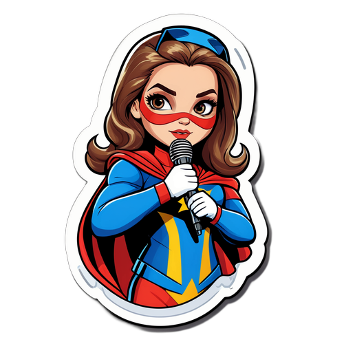 Olivia Babcock Superhero Sticker