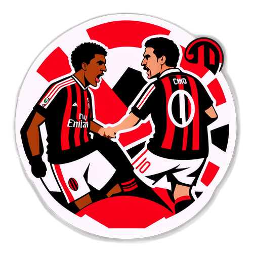 AC米蘭與科莫對決主題貼紙