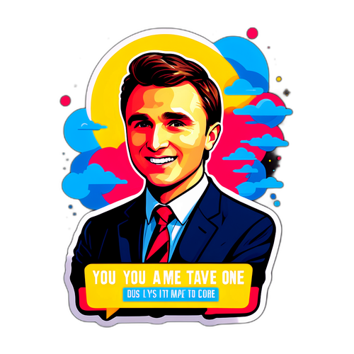 Motiverende klistremerke inspirert av Charlie Kirk