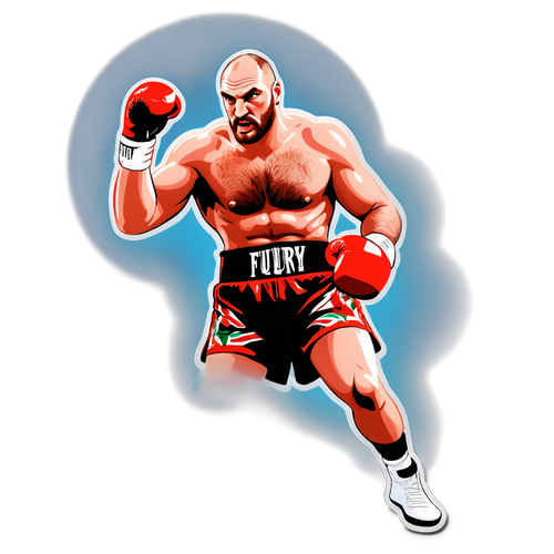 Ökölvívó Tyson Fury a ringben