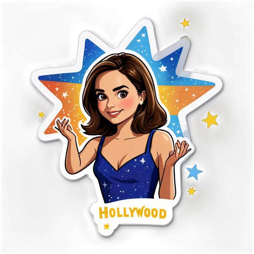 Un sticker de Ana de Armas en una pose icónica
