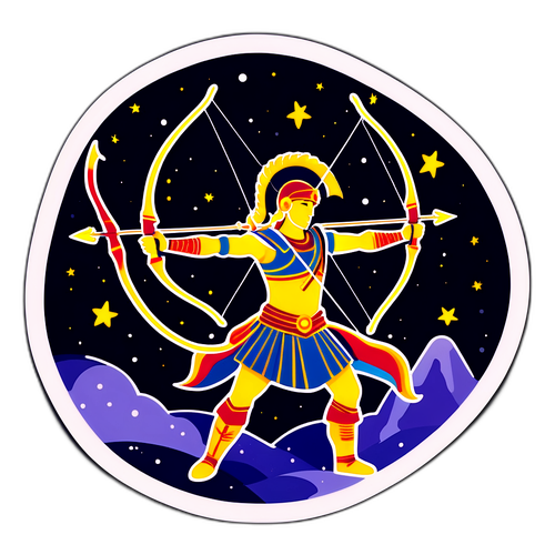 Стикер с зодиакальным знаком Стрелец