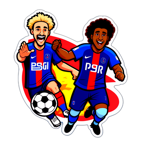 Fodboldmatch mellem Lyon og PSG