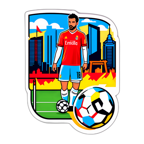 Stiker Ikonik Pertandingan Madrid