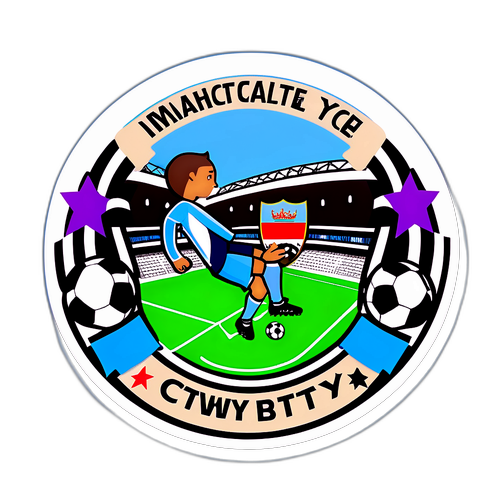 足球比賽場景貼紙