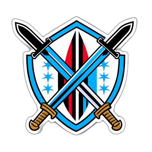 Sticker ya Alama za AC Milan na Lazio zikiangazisha ushindani wao