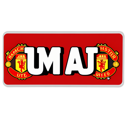 Bold Pride: Man Utd Minimalist Sticker