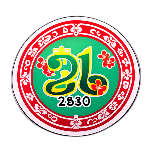 Adesivo de Números da Lotomania 2830