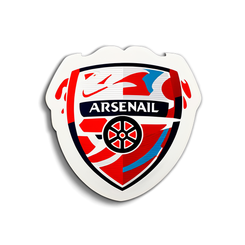 Autocollant représentant le club de football Arsenal