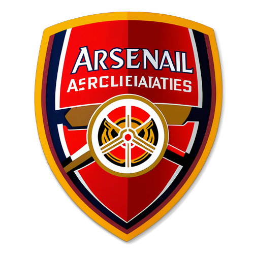 Minimalist klistremerke av Arsenal-emblemet