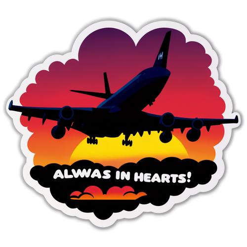 Altijd in ons Hart: Een Prachtige Eerbetoon Sticker voor de Vergeten Slachtoffers van MH17