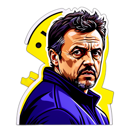 Sticker van Luis Enrique als Coach