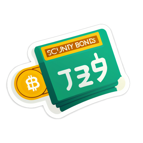 政府債券のセキュリティを表すステッカー