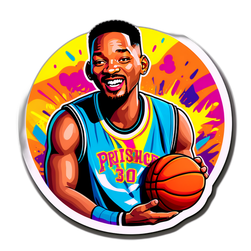 Sticker amuzant cu Will Smith și stilul Fresh Prince