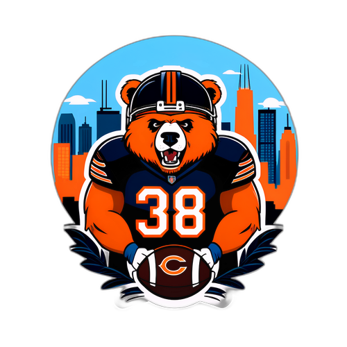 Fierce Chicago Bears Bear Character