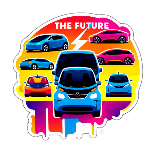 De Toekomst is Elektrisch Sticker