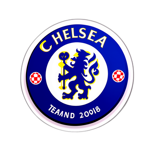 Sticker cu logo-ul echipei Chelsea