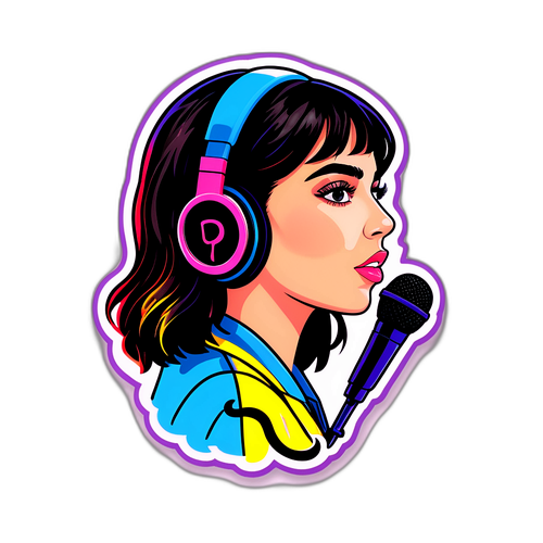 Sticker Decorativo Inspirado en la Música de Dua Lipa