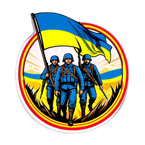 Illustration av Ukraina-kriget