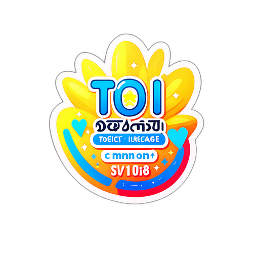 TOEIC 점수 상승을 기원하는 스티커