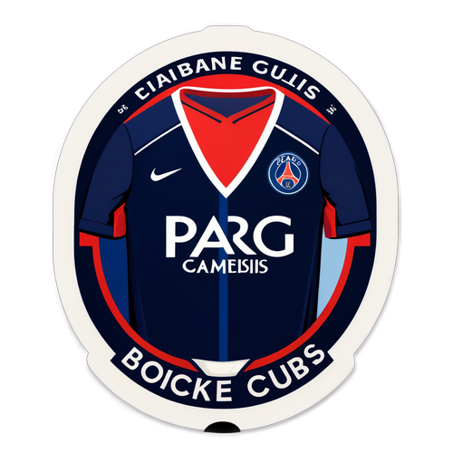 PSG Jersey Sticker