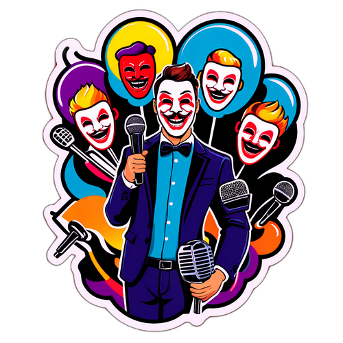 Humoristisk klistremerke av Kristian Valen