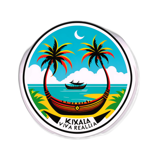 Motyw z Kerali - Plaża Palmowa i Tradycyjne Łodzie