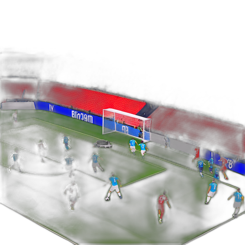 Σκηνή από τον αγώνα Ιταλία-Νορβηγία