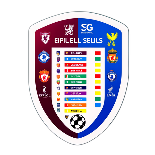 Милый и информативный стикер с таблицей результатов EPL