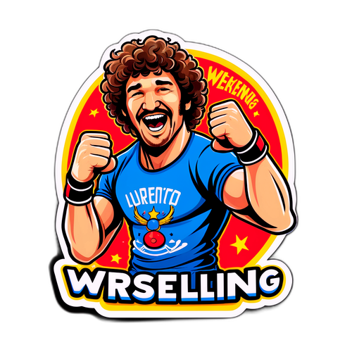 Plakett av Ben Askren med humoristisk sitat om bryting