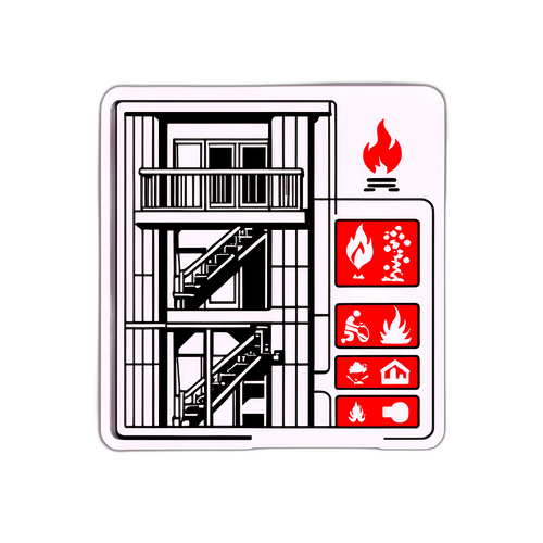 水源逃生指示標籤