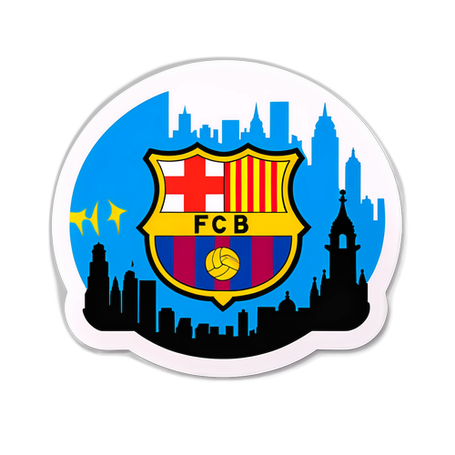 Minimalist design av FC Barcelonas logo