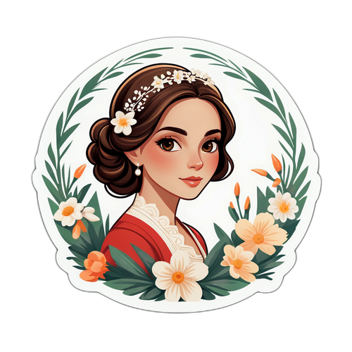 אילנית בְּמַסָּךְ פְּרוּחִים