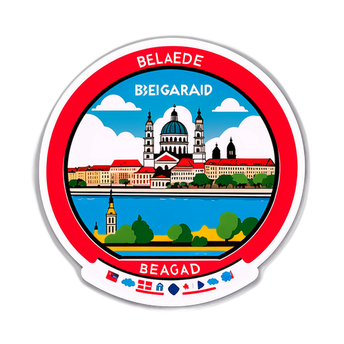 Belgrád város matrica