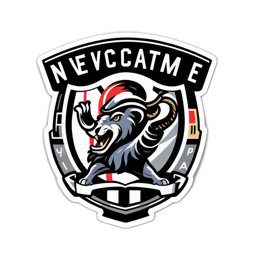 Design af klistermærke til Newcastle vs. Tottenham