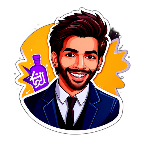 कार्तिक आर्यन का स्टिकर