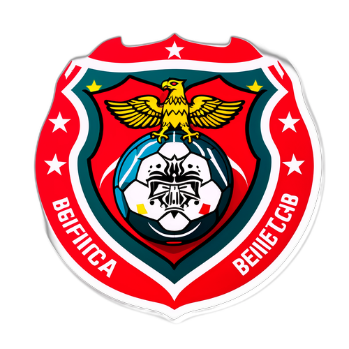 Наклейка з елементами футбольного клубу Бенфіка