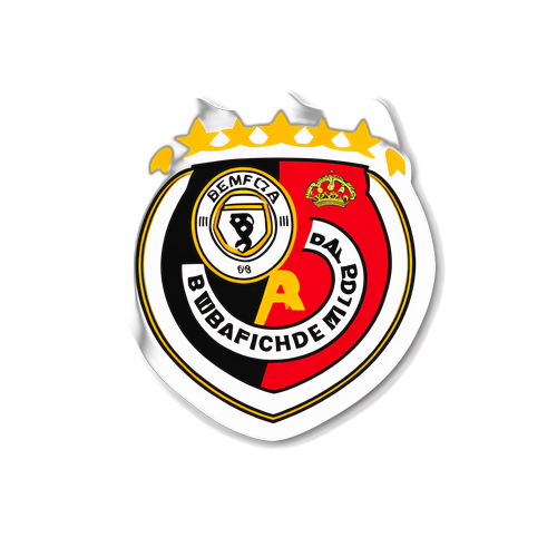 베네피카와 레알 마드리드의 역사적인 경기를 기념하는 스티커